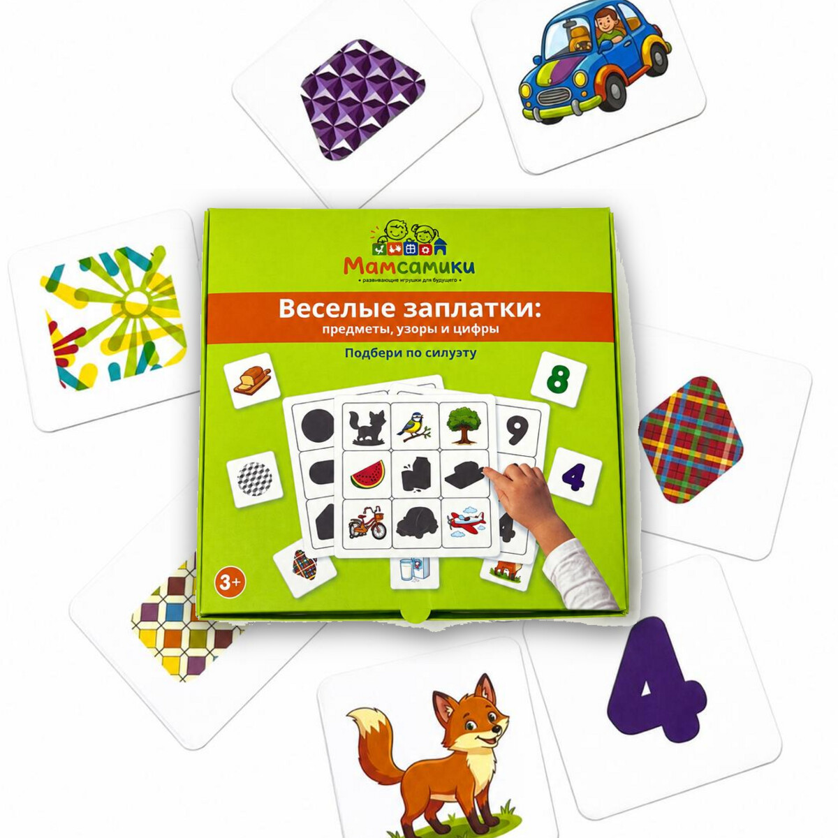 Развивающая игра Мамсамики «Весёлые заплатки»